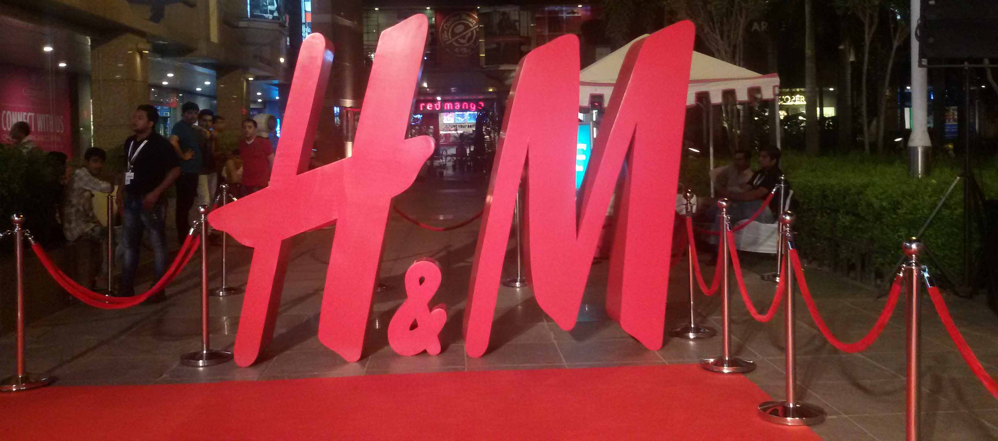 H&M received a red carpet welcome at their first flagship store opening 