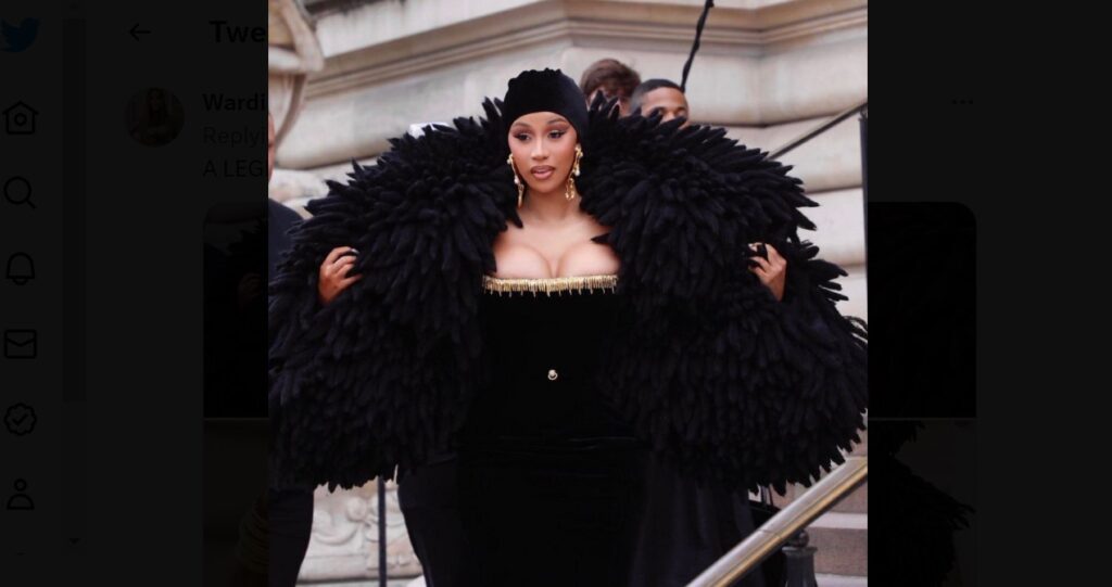Cardi B’s epic couture looks at Paris Fashion Week, calls for a loud Okurr